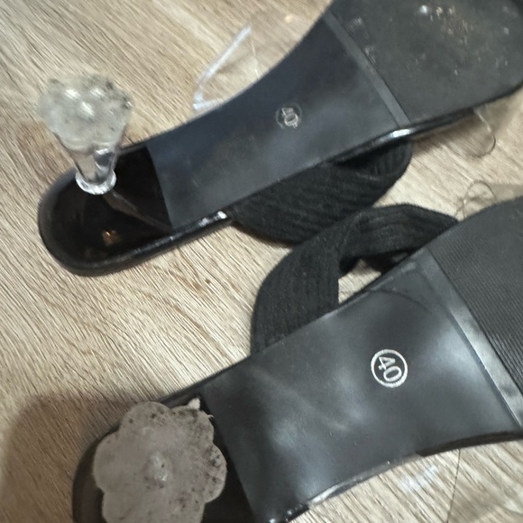 Shein black & clear formal block kitten heels - Picture 6 of 6